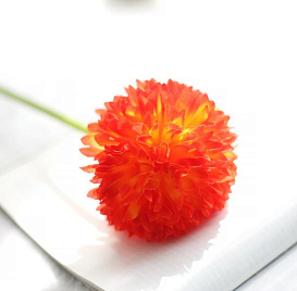 Искусственный цветок Аллиум оранжевый 44 