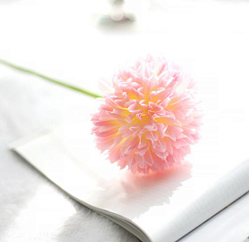 Искусственный цветок Аллиум светло-розовый 44 