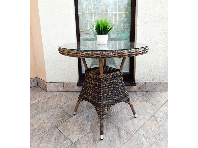 Стол садовый из искусственного ротанга Geneva Lux 80