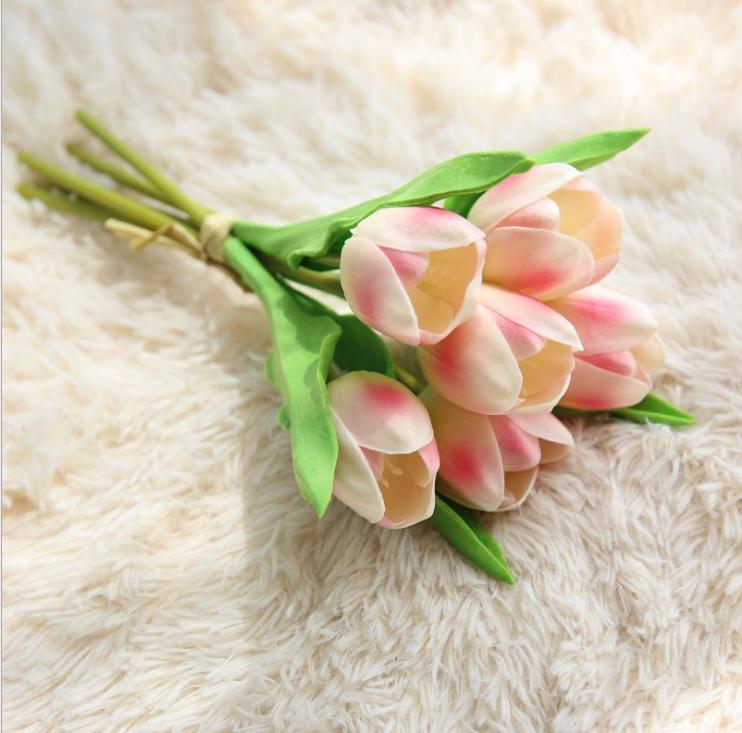 Искусственные цветы Тюльпан жемчужно-розовый 30 