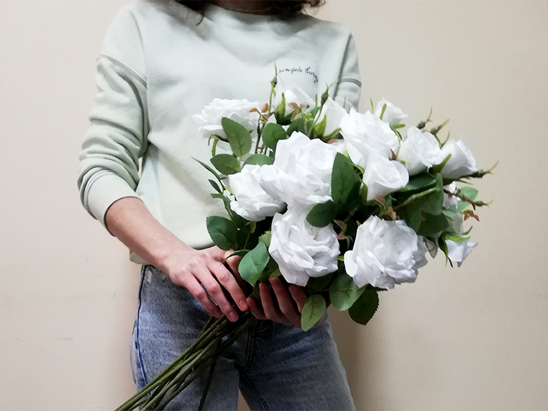 Искусственный цветок Роза FG-GT41-27 белая
