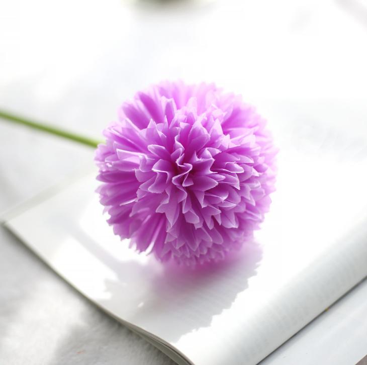Искусственный цветок Аллиум пурпурный 44 