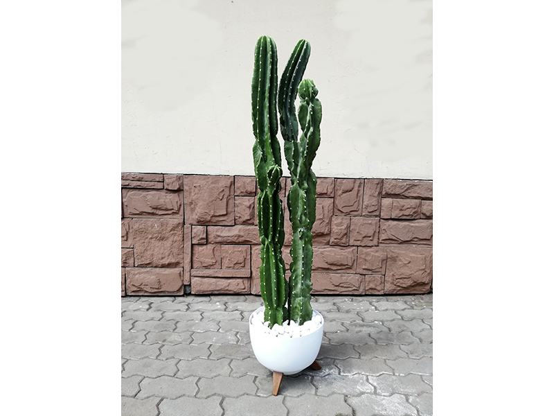 Искусственное растение Кактус 120 cm. (HF-3093) в белом горшке