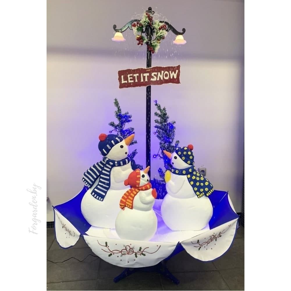 Декоративная новогодняя фигура Рождественнские снеговики