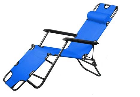 Кресло-шезлонг складное FG-HY-8007 голубое