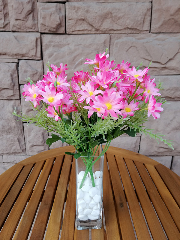 Искусственный цветок 32см. розовый