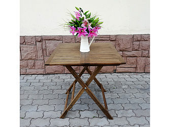 Деревянный складной стол для дачи Tallin 100