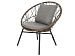 Кресло из искусственного ротанга Angie FG-9840262 коричневый 