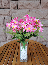 Искусственный цветок 32см. розовый