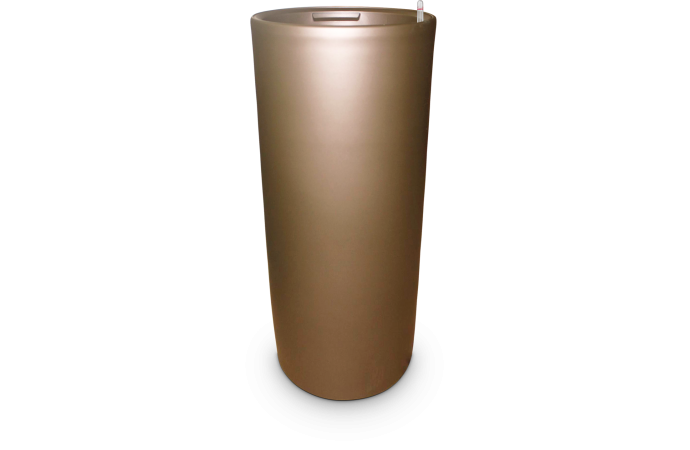 Горшок Самополивающийся классик цилиндр коричневый
