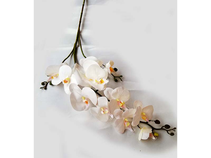 Искусственный цветок Орхидея 120 см. белая