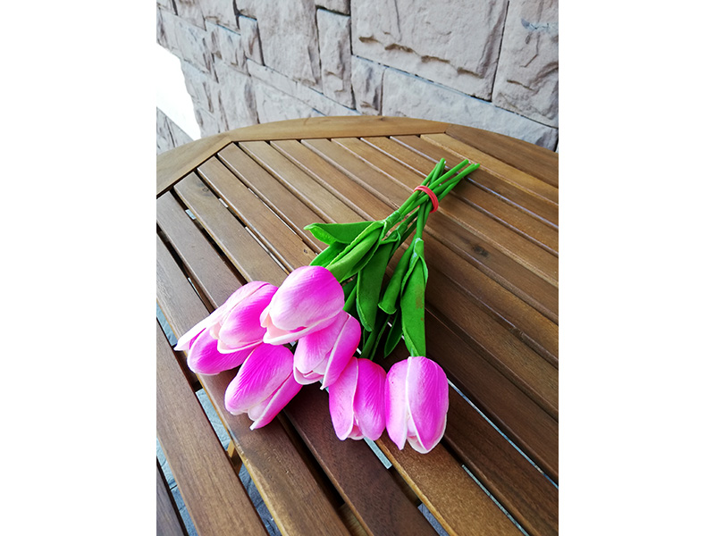 Искусственный цветок Тюльпан 30см. розово-фиолетовый