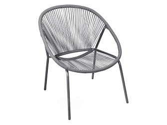 Кресло из искусственного ротанга Bresol FG-4100070 серый