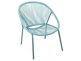 Кресло из искусственного ротанга Bresol FG-4100060 голубой