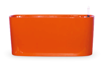 Горшок Самополивающийся овальный оранжевый